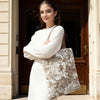 JDF Toile De Jouy Cedar Brown Tote Bag