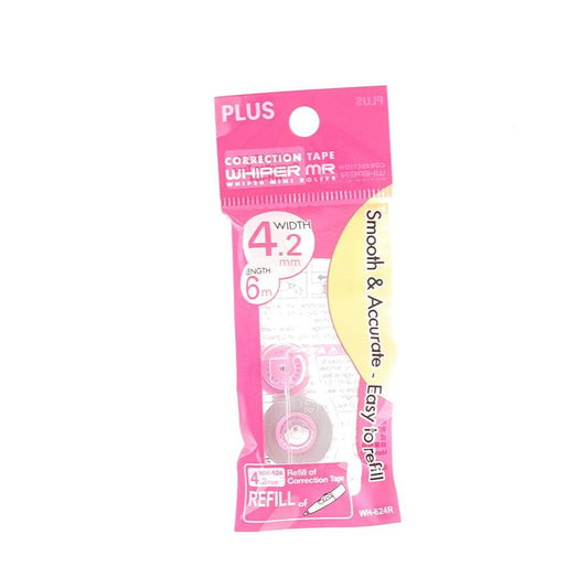 PLUS WHIPER MR CORRECT TAPE 4.2MM REFILL - LOG-ON
