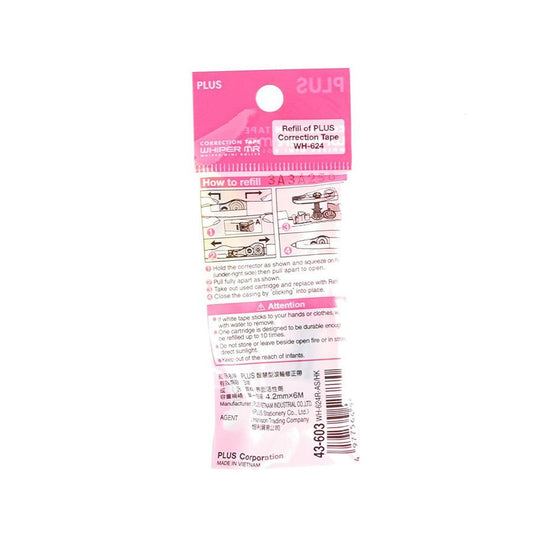 PLUS WHIPER MR CORRECT TAPE 4.2MM REFILL - LOG-ON