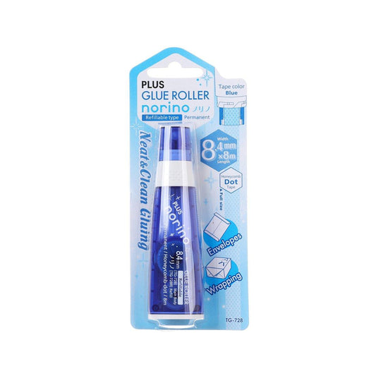 PLUS NORINO GLUE TAPE 8.4MM X 8M BLUE - LOG-ON