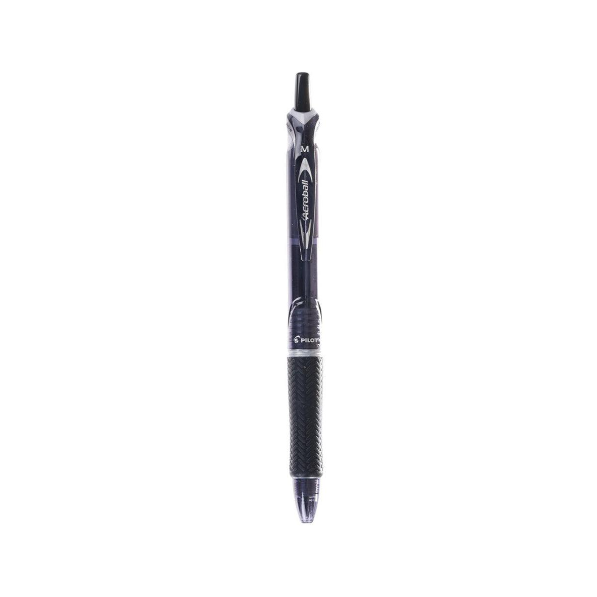 PILOT ACROBALL BALLPOINT PEN M BLACK - LOG-ON