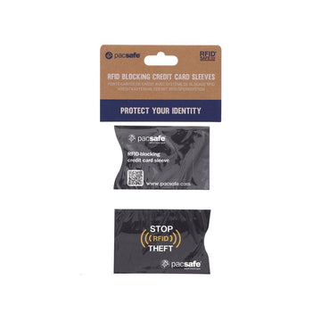 PACSAFE RFIDsleeve 25 RFID Blk Credit Sleeve-Bk