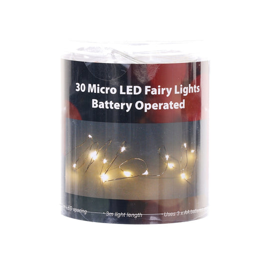 TD B/O 3米燈飾 30 LED 燈珠 多色 銀