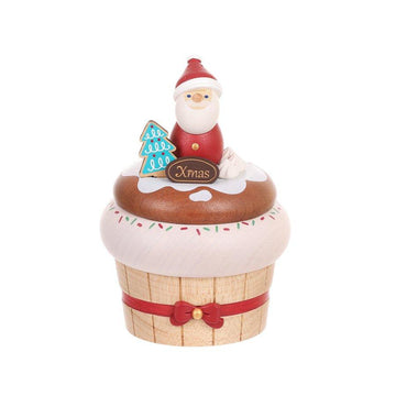 WOODERFUL LIFE Music Go Round Xmas MB Santa Cupcake - LOG-ON