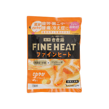BATHCLIN 巴斯克林 KIKI-YU FINE HEAT西柚溫熱浴鹽  (50g)