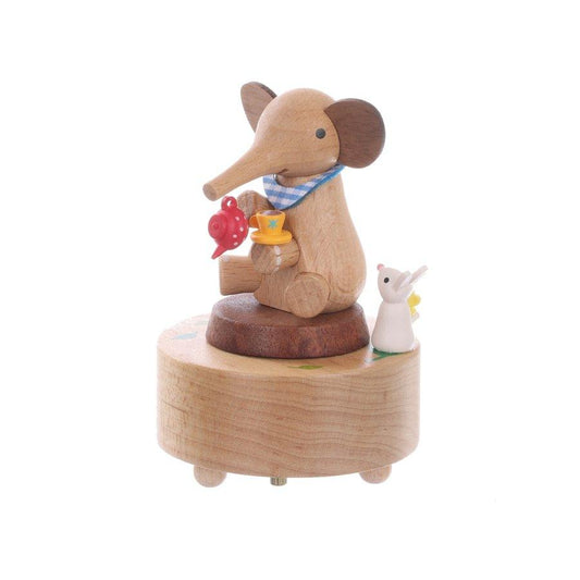WOODERFUL LIFE Mini-Music Go Round-Elephant's Tea Time - LOG-ON