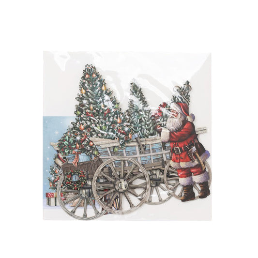 ME&MCQ Xmas Card Pop Up - Santa's Wagon