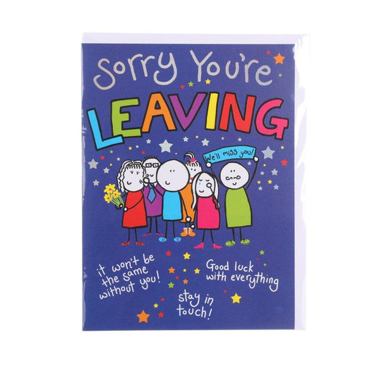 PICCADILLY GOODBYE CARD JUMBO - BLUE - LOG-ON