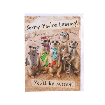 PICCADILLY GOODBYE CARD JUMBO - MEERKAT - LOG-ON