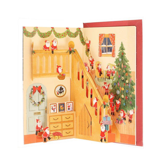 APJ Xmas Card Pop Up - Santa House (15g) - LOG-ON