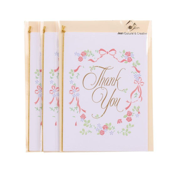 SANRIO Thank You Card - Wreath - LOG-ON