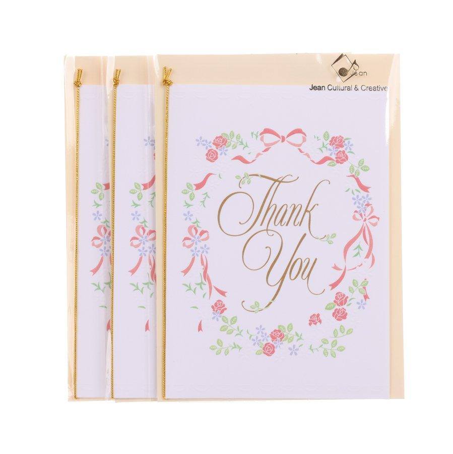 SANRIO Thank You Card - Wreath - LOG-ON