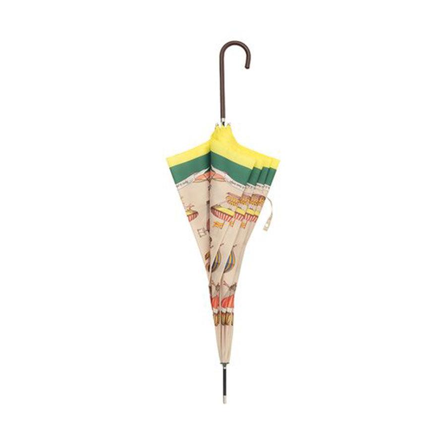 BECAUSE Ball Print Stick 58cm Umbrella-Green (310g) - LOG-ON