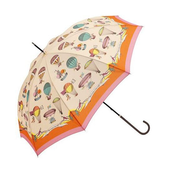 BECAUSE Ball Print Stick 58cm Umbrella-Orange (310g) - LOG-ON