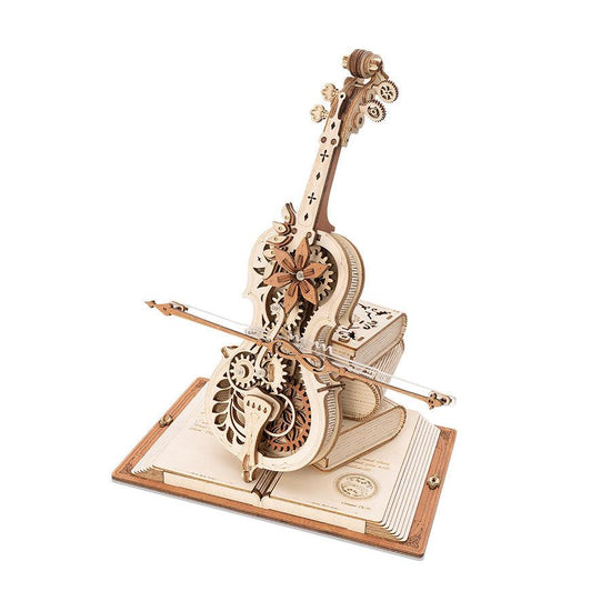 ROBOTIME ROKR Magic Cello Wooden Puzzle - LOG-ON