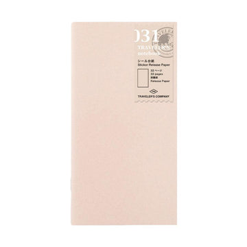 TRAVELER'S NOTEBOOK TN R031 Sticker Release Paper Refill (55g) - LOG-ON