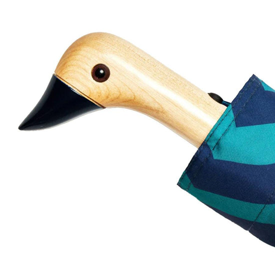 ORIGINAL DUCKHEAD Duckhead Blue Swirls Foldable Umbrella - LOG-ON