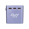 VERBATIM 5Port PD3.0 75W Gan Travel Adaptor - Purple - LOG-ON