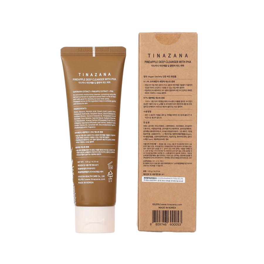 TINAZANA Pineapple Deep Cleanser With PHA (120 g) - LOG-ON