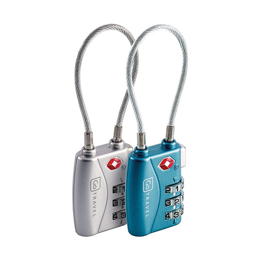 GO TRAVEL TSA Combi Cable Padlocks