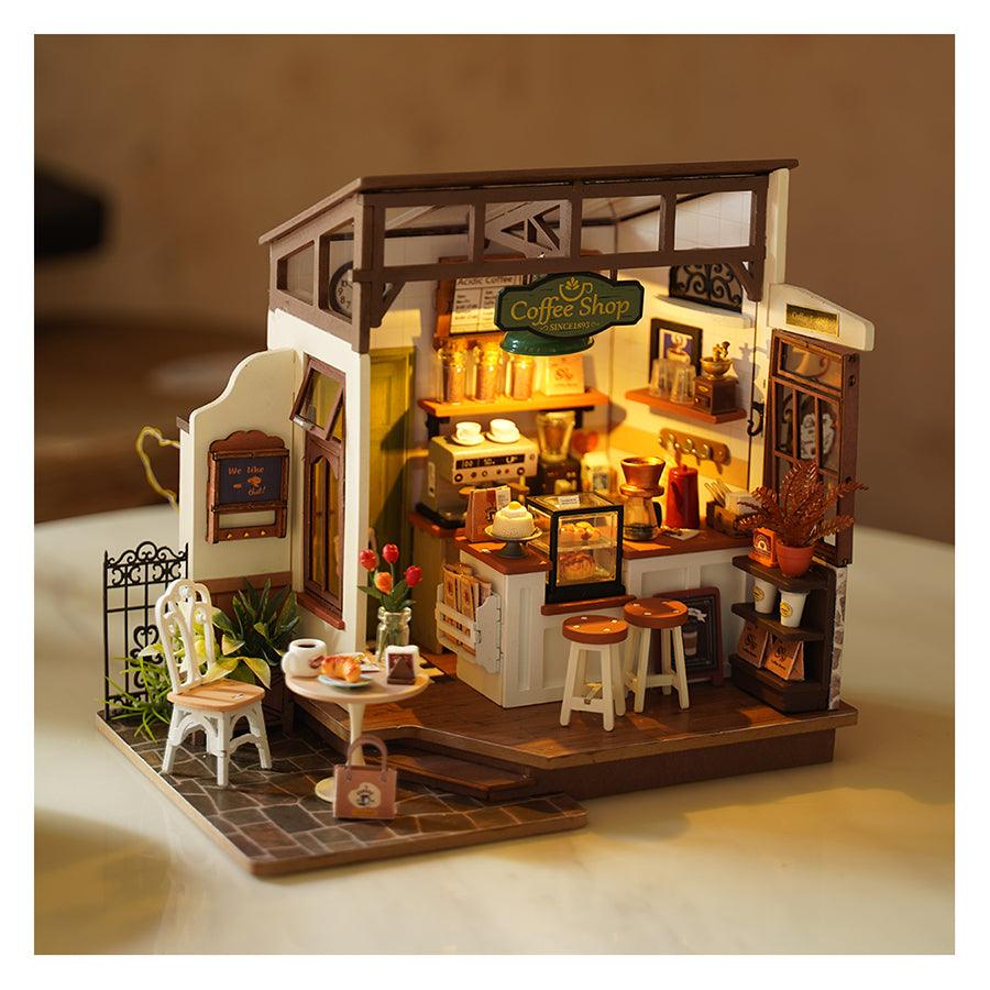 ROBOTIME Rolife No.17 Café Miniature House Kit - LOG-ON