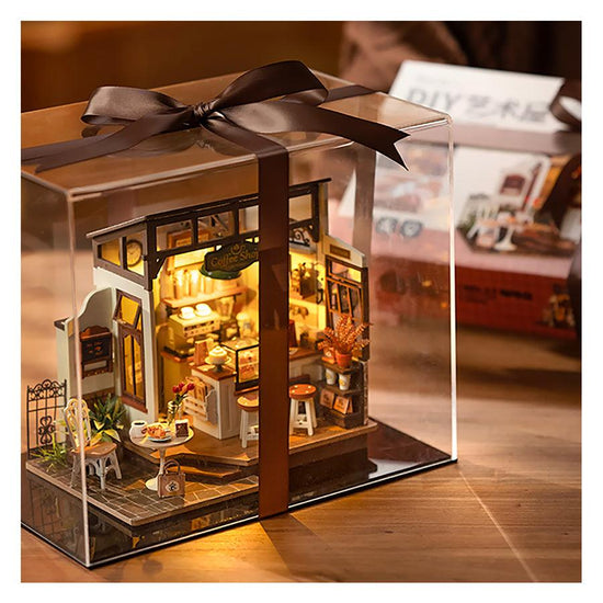 ROBOTIME Rolife No.17 Café Miniature House Kit - LOG-ON