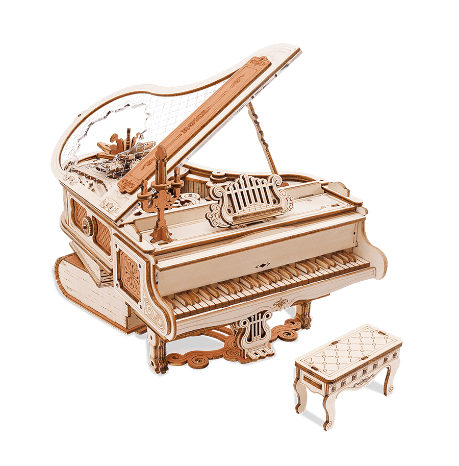 ROBOTIME ROKR Magic Piano Mechanical Music Box - LOG-ON