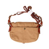 MMOB Leo Small Shoulder Canvas Leather Bag Khaki - LOG-ON