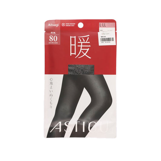 ATSUGI 暖80D L-LL 黑色  (84g)