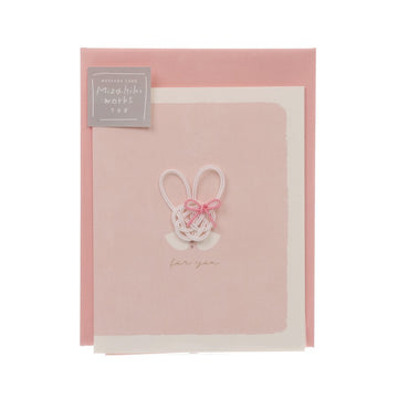 LAB CLIP For You Card Mizuhiki Works - Rabbit  (14g)