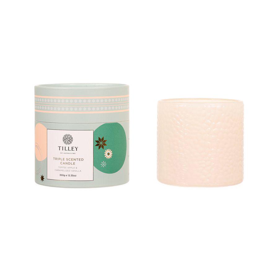 TILLEY Candle 350g Toffee Apple & Caramel Vanilla (350g) - LOG-ON