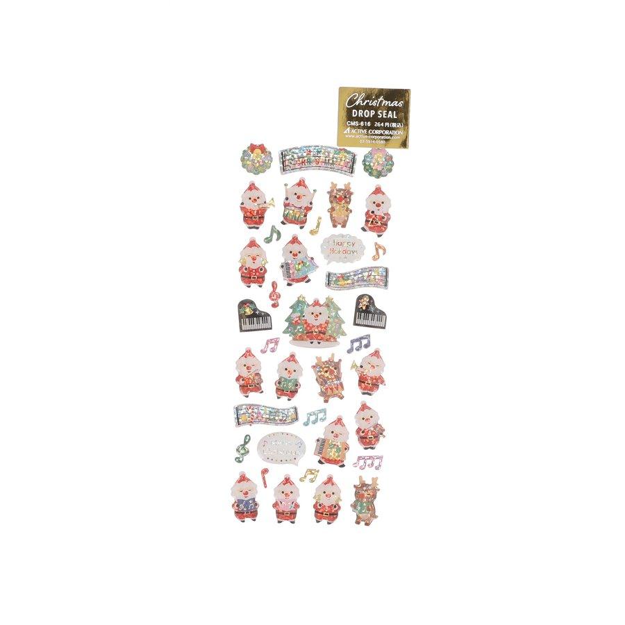 ACTIVE CORP Xmas Stickers - Santa Music (5g) - LOG-ON