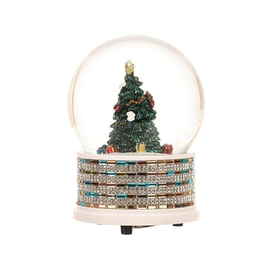 HARMONIER XMAS MUSIC SNOW GLOBE 10CM - XMAS TREE (800g) - LOG-ON