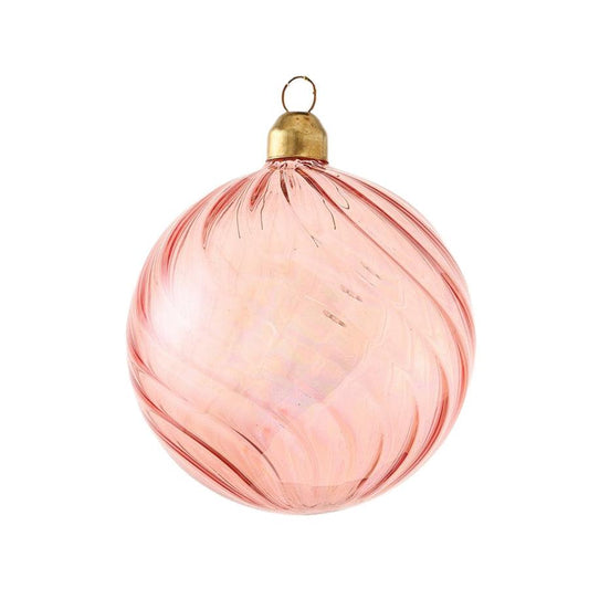 HARMONIER XMAS ORNAMENT 8CM 1PC - IRIDESCENT PINK (40g) - LOG-ON