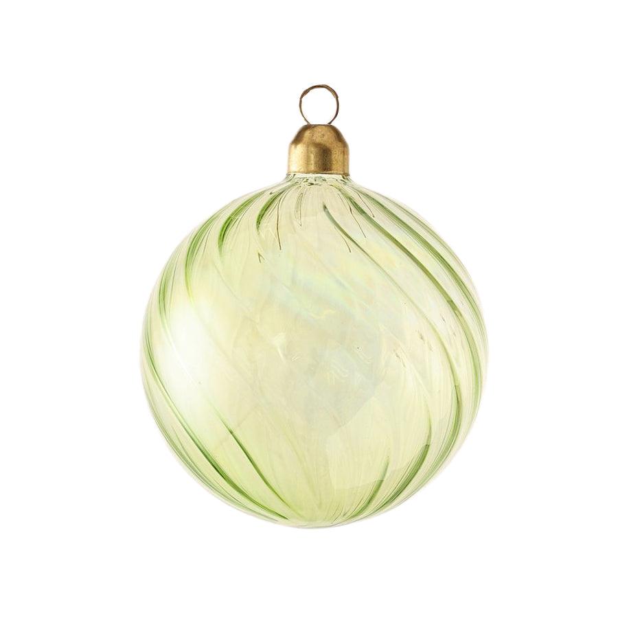 HARMONIER XMAS ORNAMENT 8CM 1PC - IRIDESCEN LIME (40g) - LOG-ON