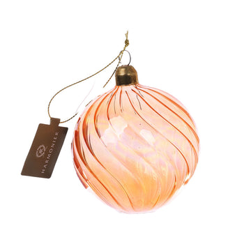 HARMONIER XMAS ORNAMENT 8CM 1PC - IRIDESCEN ORANGE  (40g)