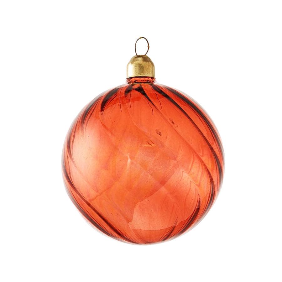 HARMONIER XMAS ORNAMENT 8CM 1PC - IRIDESCEN RED (40g) - LOG-ON