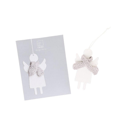 NANKAI TSUSHO Xmas Porcelain Ornament Winter Friends 10cm - Angel (25g) - LOG-ON