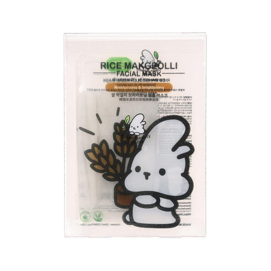 LOG-ON Log-On Rice Makgeolli Facial Mask 5'S (130g, 25mL x 5ea) - LOG-ON