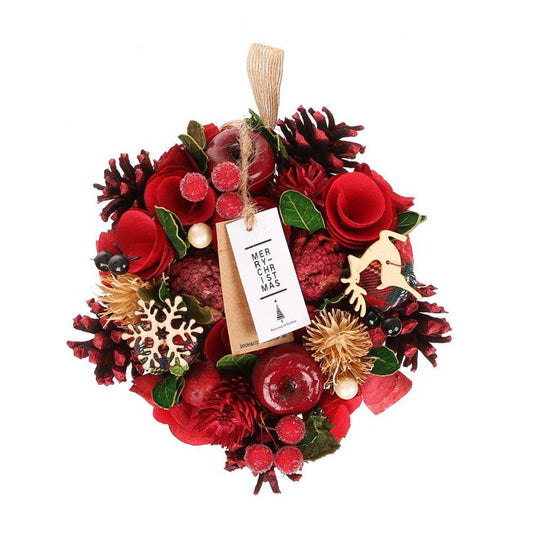 PASEO Xmas Wreath 18cm - Red (140g) - LOG-ON