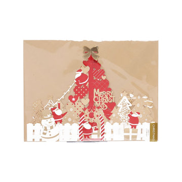 HALLMARK Xmas Card Pop Up - Xmas Tree Red  (30g)