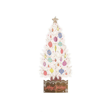 HALLMARK Xmas Card Pop Up - Xmas Tree White (20g) - LOG-ON