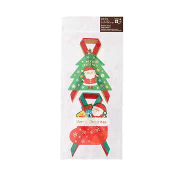 TSUTSUMU Xmas Sticker 2pcs - Xmas Tree & Sock  (3g)