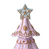 HARMONIER DESTOP XMAS TREE GINGERBREAD 25CM - PINK (610g) - LOG-ON