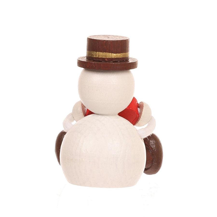 HRACKY XMAS WOODEN DOLL LESNI HEART 4.2CM - SNOWMAN (9g) - LOG-ON