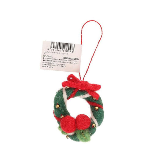 FELT&KNIT XMAS FELT ORNAMENT MOTIF 4.5-6.8CM 1PC (3g) - LOG-ON