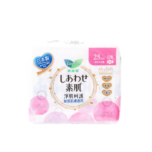 LAURIER 樂而雅淨肌呵護絲薄日用25cm 17片裝  (17pcs)