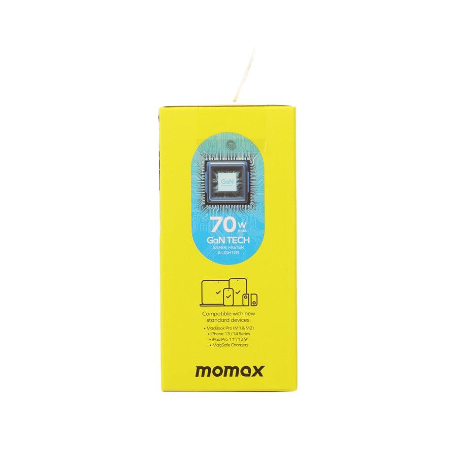 MOMAX 1-World 70W Gan Travel Adaptor - White - LOG-ON