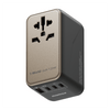 MOMAX 1-World 120W GaN Travel Adaptor-Titanium - LOG-ON