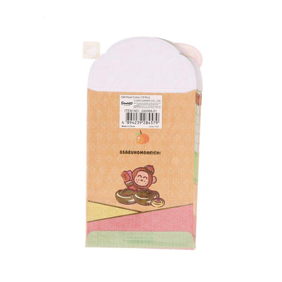 SANRIO CNY Red Packet 12X8cm 10pcs - Osaru No Monkichi Pearl - LOG-ON